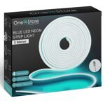 One94Store LED Neon Strip Light 3M - USB Powered, Flexible Waterproof Rope Light DC 5V with Button Switch | Ambient LED Lighting for Home, Bedroom, DIY Decor, Party & Gaming Room (Blue) - Fast Shipping to USA & Canada