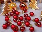CraftVatika 24 pcs 3CM Multi Christmas Tree Baubles Balls Decor Hanging Ornament for Xmas, Xmas Tree Decoration Ornament - Christmas Decorations Items - Christmass Gifts Home Decor Items (24 Pcs) - Fast Shipping to USA & Canada - Image 4