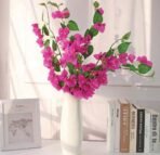 VRB Dec (Pack of 3 Artificial Bougainvillea Glabra Fake Plant Flowers for Home, Room,Office | Flowers for Vases | Decoration Items for Living Room (Without Pot) (Purple - 3pcs) - Fast Shipping to USA & Canada