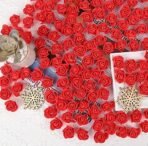 VRB Dec 50 Pcs Artificial Foam Flowers Fake Foam Water Floating Flowers for Pooja Thali, Festival and Events, Home, Table, Badroom, Pooja Room, Diwali Decoration Items and DIY Craft (Red, 50) - Fast Shipping to USA & Canada - Image 3