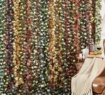 VRB Dec 2 Pcs Artificial Flowers Vine Silk Roses Garland Fake (6 ft Long) Flowers Silk Roses Garland for Wedding Decorations Diwali/Ganpati/Christmas Garden Wall Valentine (Pink Combo Rose Garland) - Fast Shipping to USA & Canada - Image 4