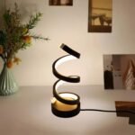 One94Store Spiral Twist LED Table Lamp - Modern Acrylic Decorative Night Light with Warm White Glow for Bedroom, Living Room, Festive Decoration & Home DECOR - Fast Shipping to USA & Canada