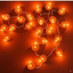 One94Store Brown Diya String Lights 3 Meter | 14 LED Decorative Lights for Diwali, Puja, Navratri, Christmas, Party & Home DECOR | Warm White (Pack of 1) - Fast Shipping to USA & Canada