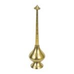 Brass Sprinkler Bottle for Holy Water, Gangajal and Perfume Gulab Pash Rose Water Paneer Sombu - (large, 11 Inch) - Fast Shipping to USA & Canada