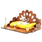 Sehaz Artworks Pooja Mandir for Home Big Size | Puja Mandir for Home Wall Mounted | Wooden Temple | Pooja Stand - Fast Shipping to USA & Canada