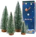 VRB Dec 4 Pcs Christmas/Xmas with Decorative Items/Chritsmas Tree Decoration for Home/Office/Living Decoration Xmas with Decorative Items (4 Pcs Christmas Tree Set Combo) - Fast Shipping to USA & Canada