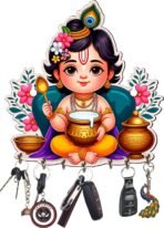 Webelkart Premium Wooden Key Holder for Home/Office Decor/Key Hanger for Wall Decor,Decorative Item for Home 9" Inches (Design-2) - Fast Shipping to USA & Canada