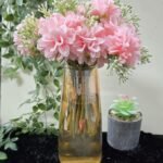 VRB Dec Plastic Tm 1 Bunch Dahlia Artifical Flower Bunc Fake Flowers For Gifting, Home, Office, Bedroom Decoration Items Flowers For Vase (Without Vase Pot) (2 Pcs Pink Bunch) - Fast Shipping to USA & Canada