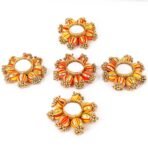 Sehaz Artworks Festive Decor | Golden Diwali Diyas for Home Decorations | Diya with Tealight | Diwali Decoration for Home | Diya for Pooja | Pooja Decoration Items - Pack of 5 - Fast Shipping to USA & Canada