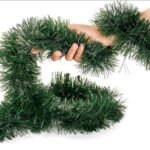 VRB Dec 6 Pcs Christmas 6Ft Tinsel Garland Xmas Tree Decorations Christmas Tree Home Wedding Decoration for New Year Party Indoor/Outdoor Home Decor (Dark Green - 6 Pcs), 10 Cm - Fast Shipping to USA & Canada