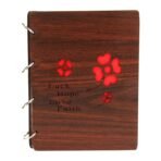 Sehaz Artworks Luck Hope Wooden Scrap Book Photo Album (30 cm x 21 cm x 3 cm, Brown) - Fast Shipping to USA & Canada