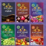 PUFF SMART Herbal Hookah Molasses (100% Nicotine and Tobacco Free) Misbah,Chocolate BubbleGum, Grape Mint, Ice Cola,MixFruit Hookah Flavor (Pack of 6) - Fast Shipping to USA & Canada