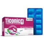 Healing Pharma - Ticonic Nicotine Gum Four mg Helps to Quit Smoking, Tobacco & Gutka Chewing | Fresh Mint Flavour | Sugar Free | Quit Smoking In 12 Weeks - 10 Gum x Pack of 2 - Fast Shipping to USA & Canada