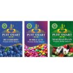 PUFF SMART Premium Herbal Flavor Bubblegum, Blueberry, Maghai Paan Combo (100% Nicotine And Tobacco Free) - Fast Shipping to USA & Canada