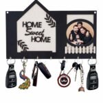 Webelkart Premium Customised Home Sweet Home Personalised Wooden Key Holder for Home,Gift Items for Home Decor (12 x 8, 7 Hooks) - Fast Shipping to USA & Canada