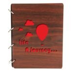 Sehaz Artworks Life A Journey Wooden Scrap Book Photo Album (30 cm x 21 cm x 3 cm) (Brown) - Fast Shipping to USA & Canada