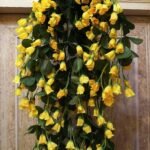 VRB Dec Plastic Artificial Rose Orchid Flowers Bunch|Orchid Hanging Flowers Decoration|Artificial Flower For Home Decor Wall Hanging For Diwali/Ganpati/Christmas/Valentine Decoration.(Yellow,1) - Fast Shipping to USA & Canada