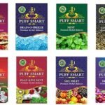 PUFF SMART Pan Ras, Mint, Brain-o-Freezer, ICY Pan, Mix Fruit, PKM, Comm. and Bubblegum Herbal Molasses (Set of 8) (100% Tobacco and Nicotine Free) - Fast Shipping to USA & Canada