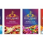 PUFF SMART Herbal Molasses Pan Ras, Brain-o-Freeze, Bubblegum and Orange Chill Flavour (Set of 4) (100% Tobacco and Nicotine Free) - Fast Shipping to USA & Canada