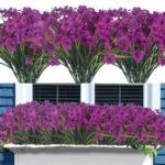 VRB Dec 2 Bunch Artificial Dahlia/Daisy Flower Sticks Fake Bunch Decorative Items for Home Decor, Living Room, Table Decoration, Christmas, Wedding (Purple) - Fast Shipping to USA & Canada