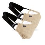 Xtore N-95 FDA CE Certified Antipollution cotton mask | Reusable | Washable | Without Valve (Pack of 2 mask, 2 Filters, 2 x Head Band, Khaki Brown) - Fast Shipping to USA & Canada
