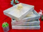 VRB Dec 3 Pcs Gift Box/gift boxes for packaging/Corrugated Boxes with net & Twisster/Birthday Gift Packing Box/hamper box for Gift Hamper Gifting Boxes and Wedding Decoration Purpose (Design - 4) - Fast Shipping to USA & Canada