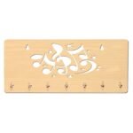 Sehaz Artworks Wooden Key Holder for Wall with 7 Hooks for Keys | Rhymes Design Key Stand for Home Decor Wall Decor Wall Room Decor Keys Stand - Fast Shipping to USA & Canada