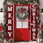 VRB Dec 1 Set Door Banner,Backdrop for Decorations,door Cloth,Merry Christmas,Wall Banner for Christmas Xmas (Design 2 Door Banner) - Fast Shipping to USA & Canada