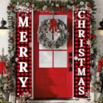 VRB Dec 1 Set Door Banner,Backdrop for Decorations,door Cloth,Merry Christmas,Wall Banner for Christmas Xmas (Design 2 Door Banner) - Fast Shipping to USA & Canada