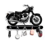 Webelkart Premium HD UV Printed Bullet Bike Shape Wooden Key Holder Home and Office Decor- Home Decor Items for Wall (9.5 x 6.5 Inch, Wood, Multicolor) - Fast Shipping to USA & Canada