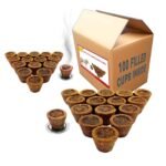 Byre Pure Guggal Dhuna Dhuni Cups Made with Cow Dung, Other Panchgavya Contents & Mango Wood (Eco Pack of 100 Pieces) - Fast Shipping to USA & Canada