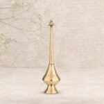 10 Inch Brass Gulab Pash Bottle for Gangajal, Gulab Dani Bottle for Pooja Decorative Showpiece - Fast Shipping to USA & Canada