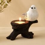 CraftVatika Home Decor Decoration Items for Living Room,Tealight Candle Holder, Resin Bird Showpiece for Home Tabletop Decor, Return Gift for Women, Gifting Items, Gifts for Family and Friends - Fast Shipping to USA & Canada