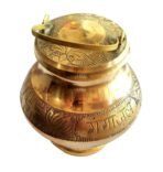 Gangajal Brass Kalash | Filled Directly from 'Brahma Kund' Har Ki Pauri | Haridwar Ganga jal Lota (250 ML) - Fast Shipping to USA & Canada
