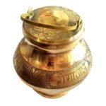 Gangajal Brass Kalash | Filled Directly from 'Brahma Kund' Har Ki Pauri | Haridwar Ganga jal Lota (250 ML) - Fast Shipping to USA & Canada