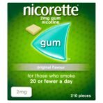 Nicorette 2Mg - Pack Of 210 Pieces : Original Gum 2 Mg, 210 Pieces - Fast Shipping to USA & Canada