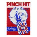 Sehaz Artworks Home Decor Items | Living Room Decorative Items | Wall Decor | Room Decor | Pinch-hit' Rust Looks Wall Sign for Wall Decoration Tin Sign (MDF, 30 cm x 20 cm x 0.3 cm) - Fast Shipping to USA & Canada