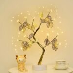 One94Store Bonsai Trees Lamp, DIY Artificial Tree Lamp with 72 Leafs Led,Touch Switch,Fairy Light Spirit Powered by USB Or Battery for Christmas Desktop Indoor Decoration Night Light - Plastic - Fast Shipping to USA & Canada