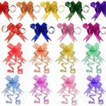 VRB Dec 50Pcs Large Size Organza Pull ribbion Bow Flower Ribbon for Gift Wrap & Wedding Decoration Gift,Ribbon for Gift Wrapping,Gift Ribbons for Packing,Gift Packing. (50 Pcs Multicolor) - Fast Shipping to USA & Canada
