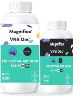 VRB Dec 300gm Clear Resin UV-Resistant Epoxy Resin Liquid,Art Material for Art for Smooth Finish, Non-Toxic, Easy to Use for preservation liquid for flowers, jewellery,etc. (300gm - 2:1 Resin Liquid) - Fast Shipping to USA & Canada