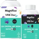 VRB Dec 300gm Clear Resin UV-Resistant Epoxy Resin Liquid,Art Material for Art for Smooth Finish, Non-Toxic, Easy to Use for preservation liquid for flowers, jewellery,etc. (300gm - 2:1 Resin Liquid) - Fast Shipping to USA & Canada