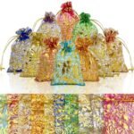 VRB Dec Tm 25Pcs Potli/Potli Bags For Return Gifting/Gifts,Small Gift Bags/Jute Potli Bags/Pouch For Gifting,Gift Bags, Diwali Return Gift, Women Handbag Shagun Pouch, Candy Bags (Color 9),Multicolor - Fast Shipping to USA & Canada