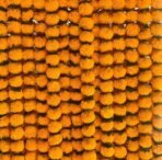 VRB DecTM 5 Pcs Marigold Garlands/Genda Ladi for Decoration - Flower Vines for Ganpati and Home (Orange With Leaf, 5) - Fast Shipping to USA & Canada