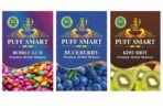 PUFF SMART Premium Herbal Flavor Bubblegum, Blueberry, Kiwi Shot Combo (100% Nicotine And Tobacco Free) - Fast Shipping to USA & Canada