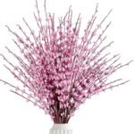VRB Dec 5 Pcs Dry Baby's Breath Artificial Flower Bunch,Dry Flower,Dried Gypsophila Bouquets,Flowers for Vases, Decoration Items for Living Room,Home Decor,Chritmas (Pink Dry Baby's Breath) - Fast Shipping to USA & Canada