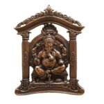 JaipurCrafts Aluminium Lord Ganesha Wall Hanging, Standard, Multicolour, 1 Piece - Fast Shipping to USA & Canada
