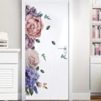 Xtore Peony Rose Peel and Stick Wallpaper for Wall Decor (Pack of 1, Multi) - Fast Shipping to USA & Canada