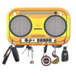 Webelkart Wooden HD UV Printed Cassette Shaped Key Wooden Key Holder for Home/Office Decor,Key Stand for Wall Decor,Designer Key Holder (9.5" X 6" Inches) - Fast Shipping to USA & Canada