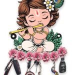 Webelkart Premium Wooden Key Holder for Home/Office Decor/Key Hanger for Wall Decor,Decorative Item for Home 9" Inches (Design-1) - Fast Shipping to USA & Canada