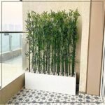 VRB Dec Artificial Bamboo Tree Plant Leaves Sticks Original Bamboo and Polyester Without Pots (Approx Height : 5 Feet Each) (Pot NOT Included) (Pack of 2 PCS), green - Fast Shipping to USA & Canada